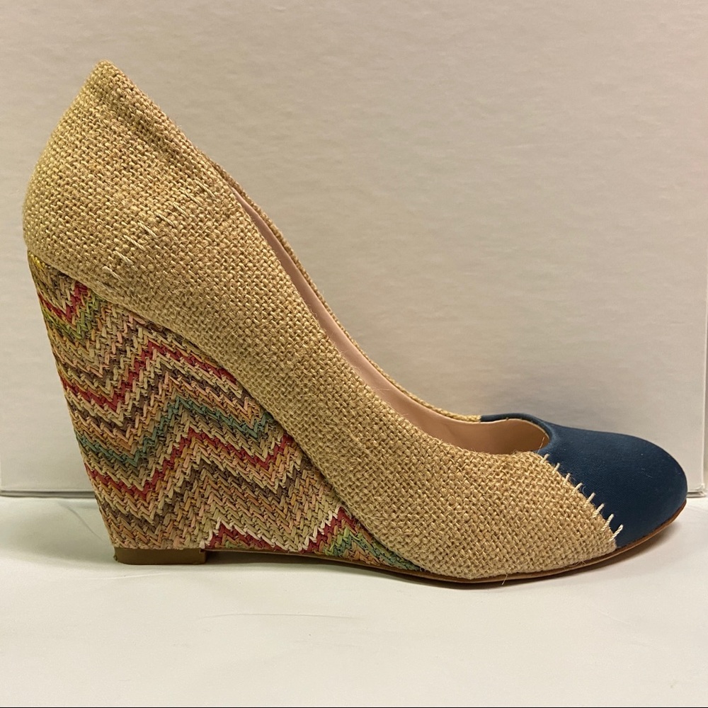 Tracy Reese PLENTY Chevron Jute Wedges 37.5 Multicolor anthropologie